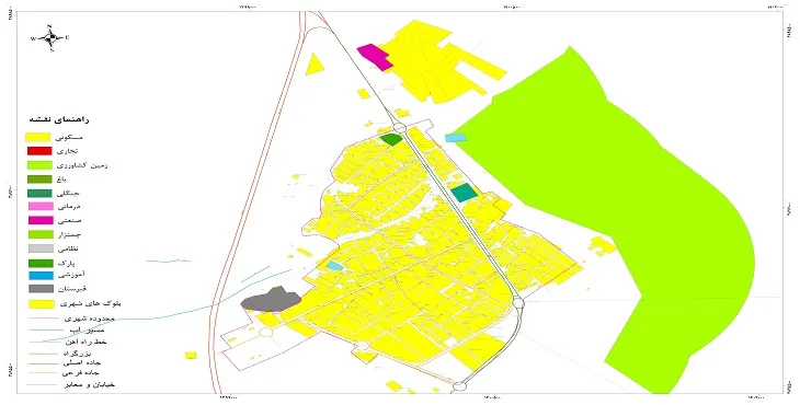 جدیدترین نقشه شهر کاریز | قابل چاپ + کیفیت بالا