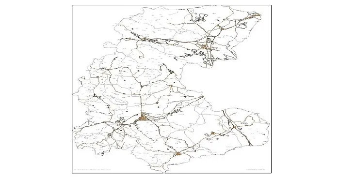 پک داده مکانی استان مرکزی + KML. DWG. PDF. GeoJSON ...