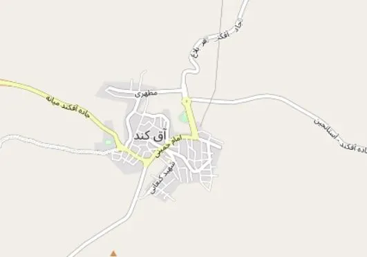 دانلود نقشه شهر آقکند + pdf با کیفیت بالا