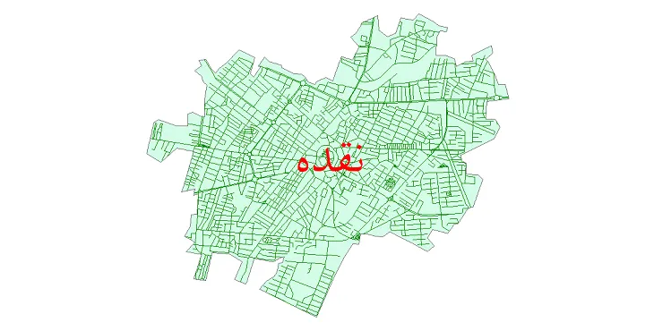 دانلود نقشه شیپ فایل شبکه معابر شهر نقده