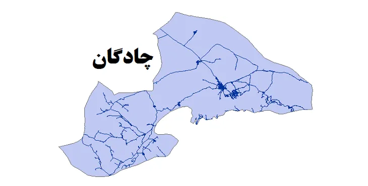 جدیدترین نقشه شیپ فایل راه های شهرستان چادگان + PDF