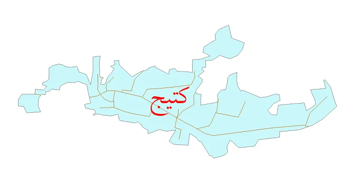 دانلود نقشه شیپ فایل شبکه معابر شهر کتیج