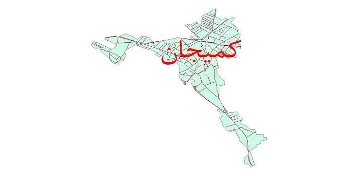 دانلود نقشه شیپ فایل شبکه معابر شهر کمیجان