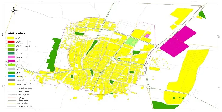 نقشه شیپ فایل (GIS) شهر سوران 1404 + عکس با کیفیت