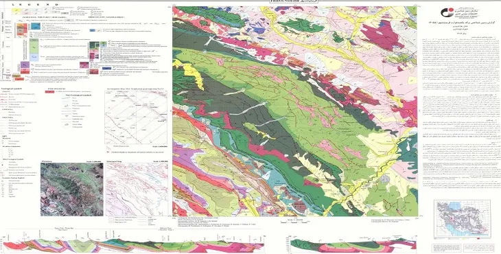 نقشه زمین‌ شناسی محدوده شهری فریدونشهر + تصویر با کیفیت بالا