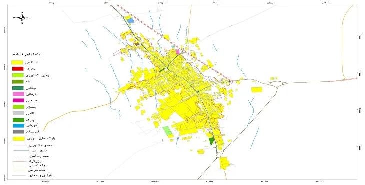 نقشه شیپ فایل (GIS) شهر هرات 1405 + عکس با کیفیت