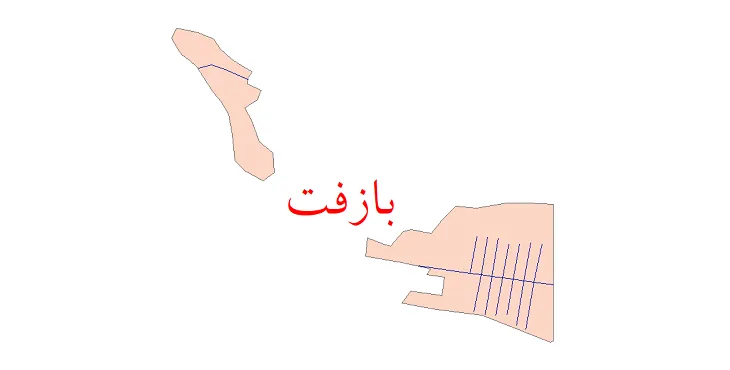 دانلود نقشه شیپ فایل شبکه معابر شهر بازفت
