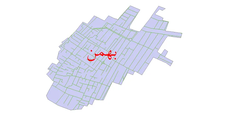 دانلود نقشه شیپ فایل شبکه معابر شهر بهمن