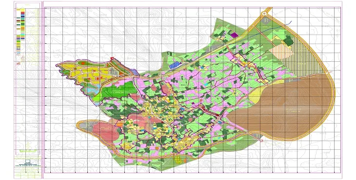 دانلود نقشه کاربری اراضی شهر نیاسر | وضع موجود+پیشنهادی