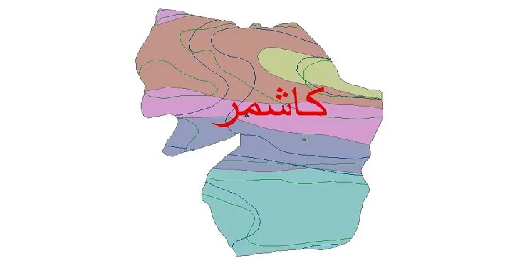 نقشه شیپ فایل اقلیمشناسی شهرستان کاشمر + 7 لایه اقلیمی