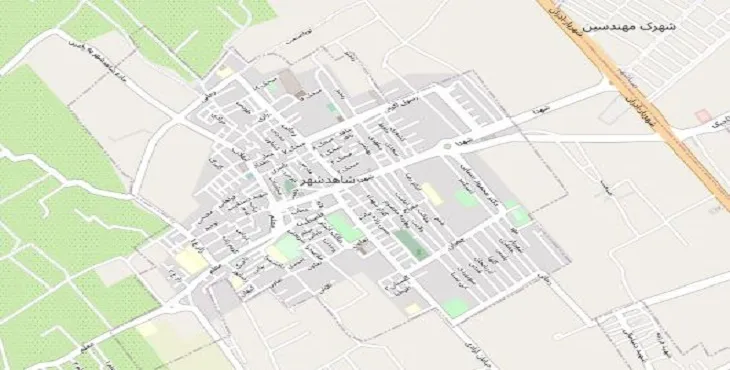 دانلود نقشه شاهدشهر + pdf با کیفیت بالا
