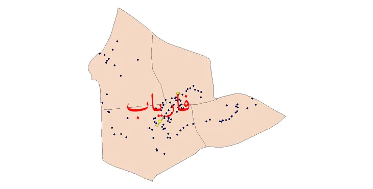 دانلود نقشه شیپ فایل (GIS) تقسیمات سیاسی شهرستان فاریاب سال 1400