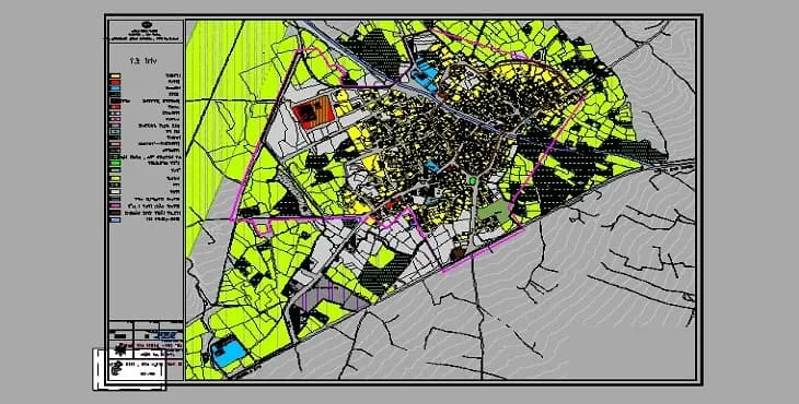 دانلود نقشه اتوکد (Autocad) شهر قوشچی  سال 90