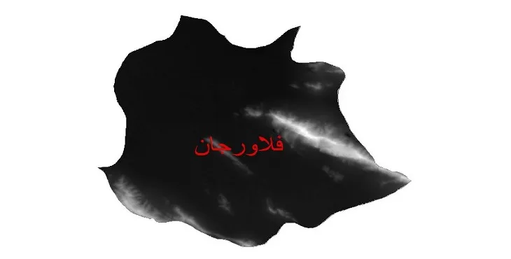 دانلود نقشه دم (DEM) شهرستان فلاورجان | دقت 30 متر