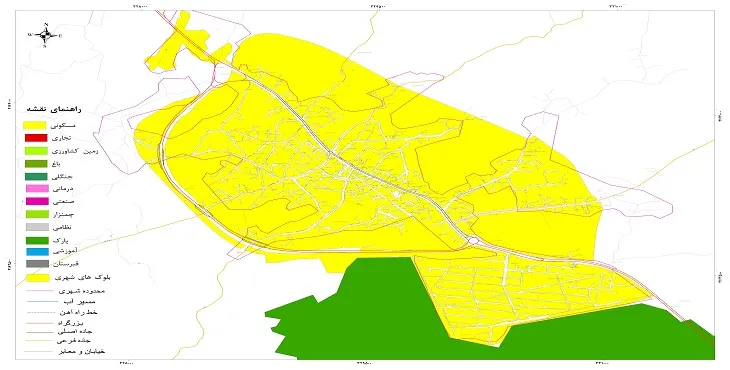 نقشه شیپ فایل (GIS) شهر پره سر 1405 + عکس با کیفیت
