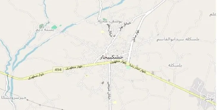 دانلود نقشه شهر خشکبیجار + pdf با کیفیت بالا