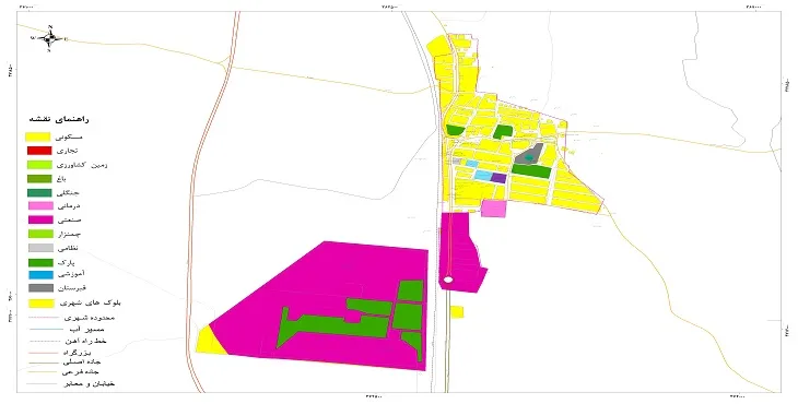 نقشه شیپ فایل (GIS) شهر مومن آباد 1405 + عکس با کیفیت