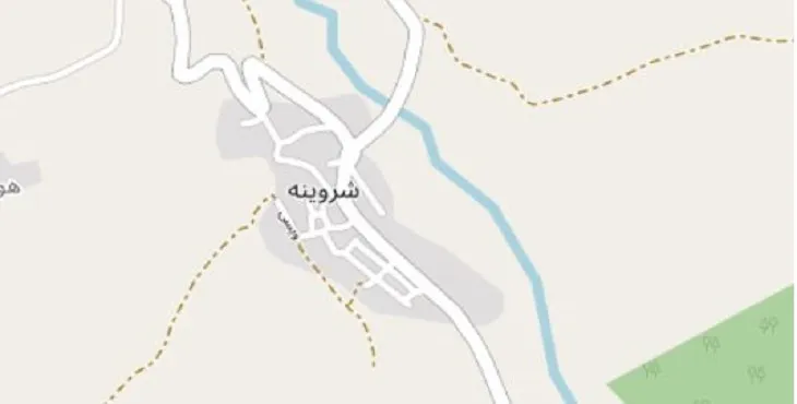 دانلود نقشه شهر شروینه + pdf با کیفیت بالا