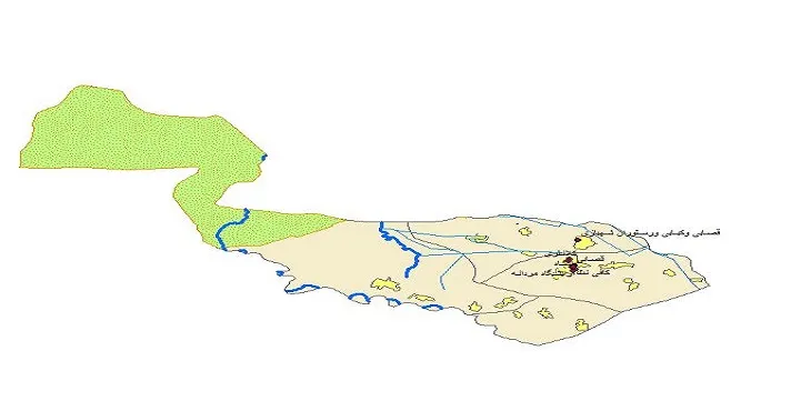 دانلود نقشه های شیپ فایل شهرستان چهاربرج + کاملترین لایه GIS