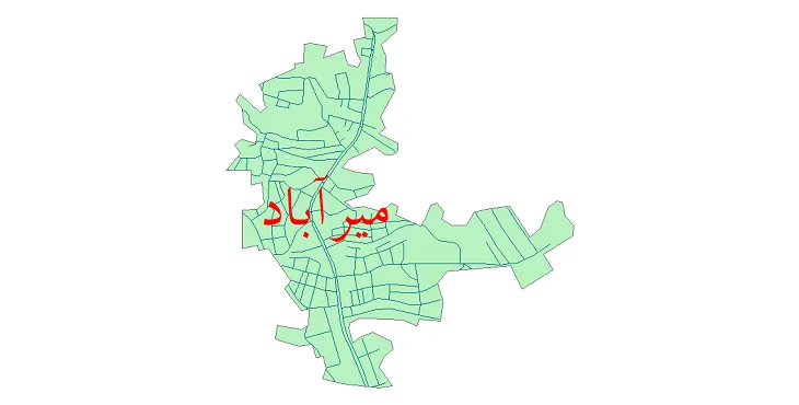 دانلود نقشه شیپ فایل شبکه معابر شهر میرآباد سردشت