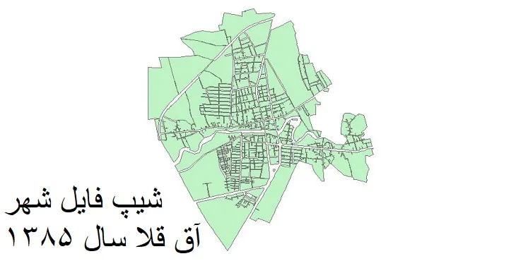 دانلود شیپ فایل بلوک آماری شهر آق قلا