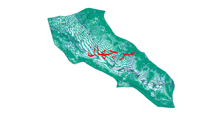 دانلود نقشه های شیپ فایل شهرستان سرچهان + کاملترین لایه GIS