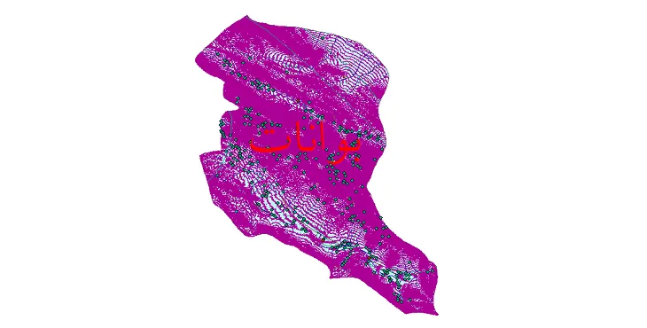 دانلود نقشه های شیپ فایل شهرستان بوانات + کاملترین لایه GIS