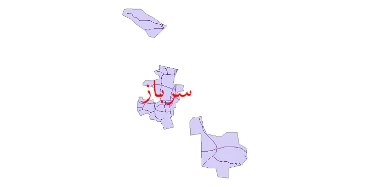 دانلود نقشه شیپ فایل شبکه معابر شهر سرباز
