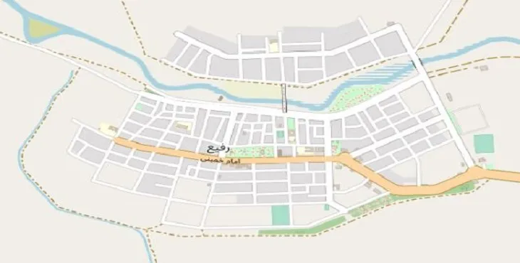 دانلود نقشه شهر رفیع + pdf با کیفیت بالا