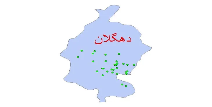دانلود نقشه شیپ فایل کیفیت آب چاه های شهرستان دهگلان