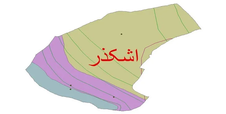 نقشه شیپ فایل اقلیمشناسی شهرستان اشکذر + 7 لایه اقلیمی