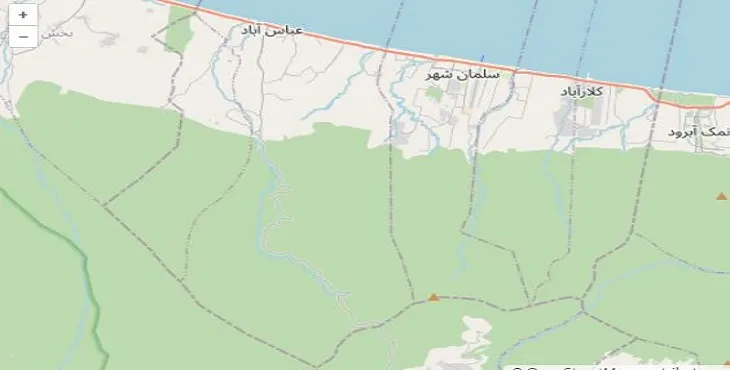 دانلود نقشه شهرستان عباس آباد + pdf با کیفیت بالا