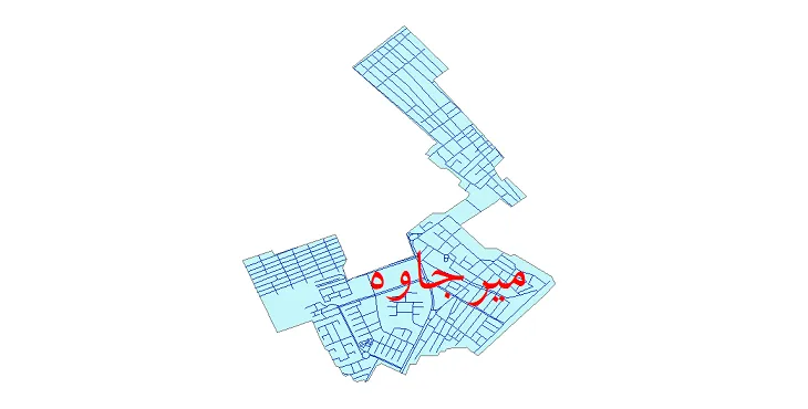 دانلود نقشه شیپ فایل شبکه معابر شهر میرجاوه