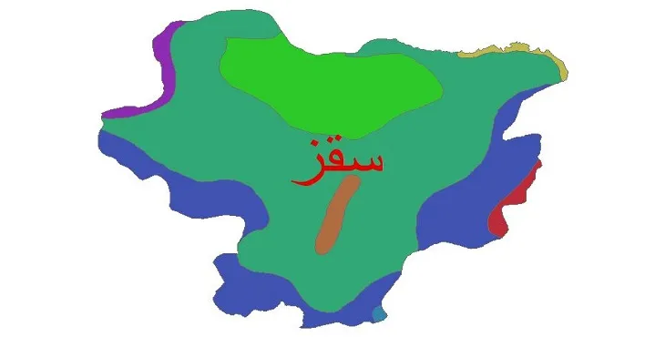 نقشه شیپ‌ فایل اقلیم‌شناسی شهرستان سقز + 7 لایه اقلیمی