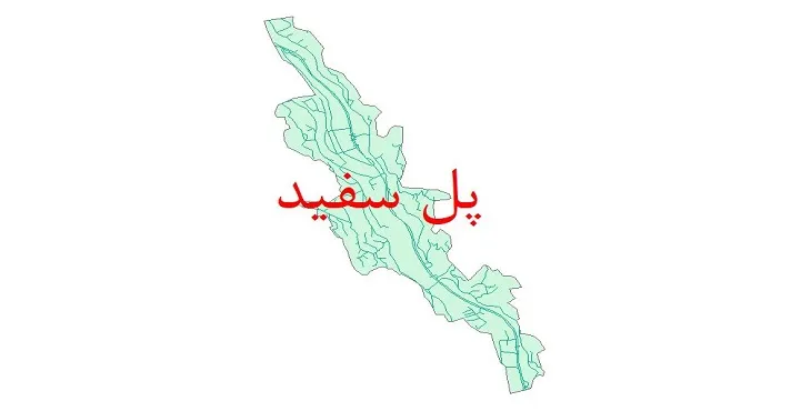 دانلود نقشه شیپ فایل شبکه معابر شهر پل سفید