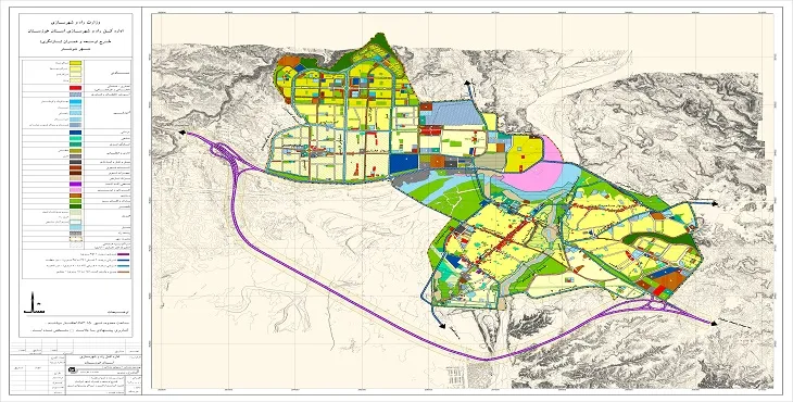 دانلود نقشه کاربری اراضی شهر شوشتر | وضع موجود+پیشنهادی