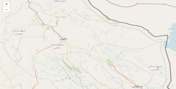 دانلود نقشه شهرستان خاش + pdf با کیفیت بالا