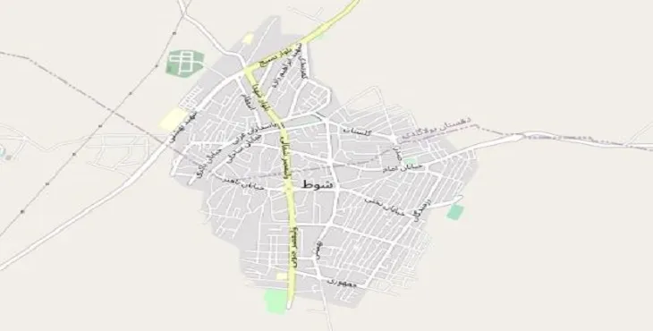 دانلود نقشه شهر شوط + pdf با کیفیت بالا