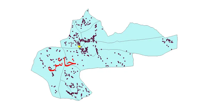 دانلود نقشه شیپ فایل (GIS) تقسیمات سیاسی شهرستان خاش سال 1400