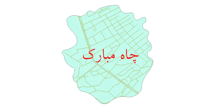 دانلود نقشه شیپ فایل شبکه معابر شهر چاه مبارک