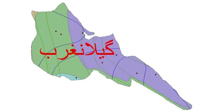 نقشه شیپ‌ فایل اقلیم‌شناسی شهرستان گیلانغرب + 7 لایه اقلیمی
