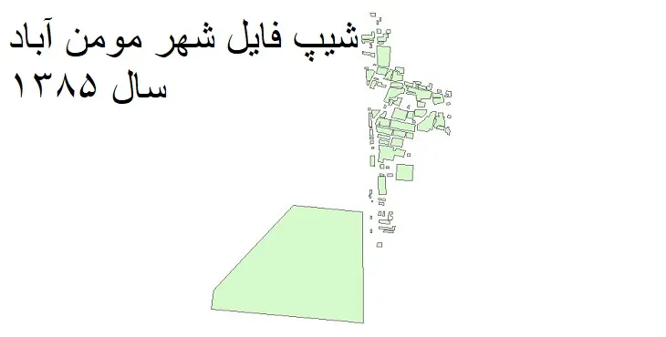 دانلود شیپ فایل بلوک آماری شهر مومن آباد
