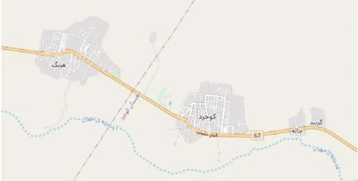 دانلود نقشه شهر کوخردهرنگ + pdf با کیفیت بالا