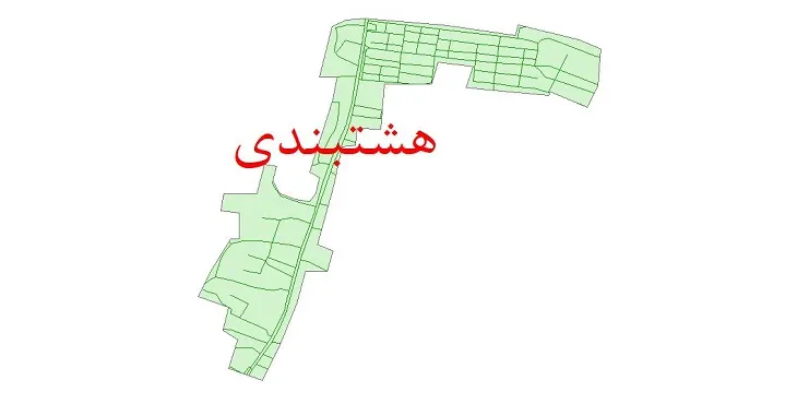 دانلود نقشه شیپ فایل شبکه معابر شهر هشتبندی