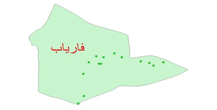 دانلود نقشه شیپ فایل کیفیت آب چاه های شهرستان فاریاب