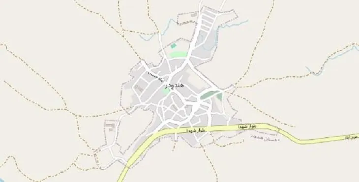 دانلود نقشه شهر هندودر + pdf با کیفیت بالا