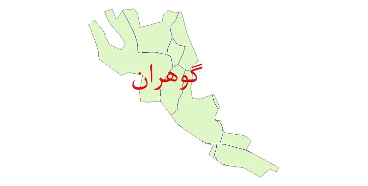 دانلود نقشه شیپ فایل شبکه معابر شهر گوهران