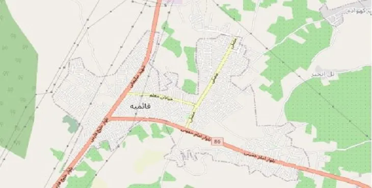دانلود نقشه شهر قائمیه + pdf با کیفیت بالا