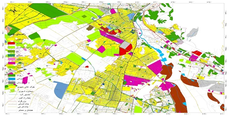 نقشه شیپ فایل (GIS) شهر فردیس 1404 + عکس با کیفیت