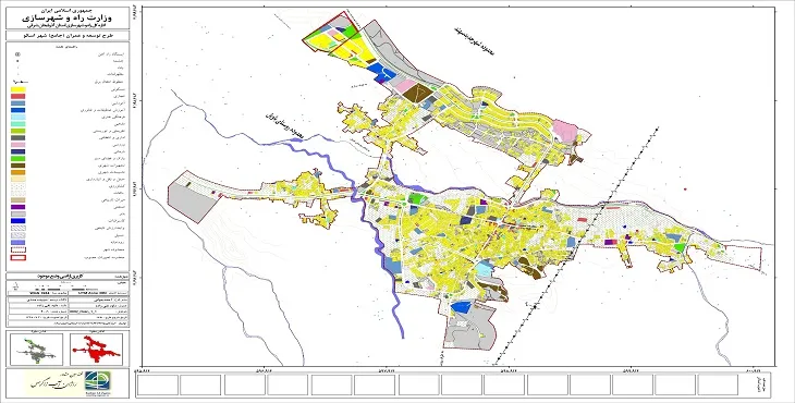 دانلود نقشه کاربری اراضی شهر اسکو | وضع موجود+پیشنهادی